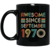 Awesome Since September 1970 Vintage 52th Birthday Gifts Mug Coffee Mug | Teecentury.com