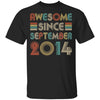 Awesome Since September 2014 Vintage 8th Birthday Gifts Youth Youth Shirt | Teecentury.com