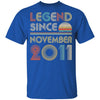 Legend Since November 2011 Vintage 11th Birthday Gifts Youth Youth Shirt | Teecentury.com