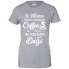 A Woman Cannot Survive On Coffee Alone She Also Needs Dogs T-Shirt & Tank Top | Teecentury.com