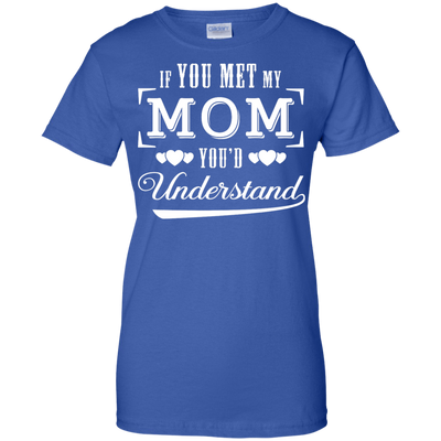 If You Meet My Mom You'd Understand T-Shirt & Hoodie | Teecentury.com