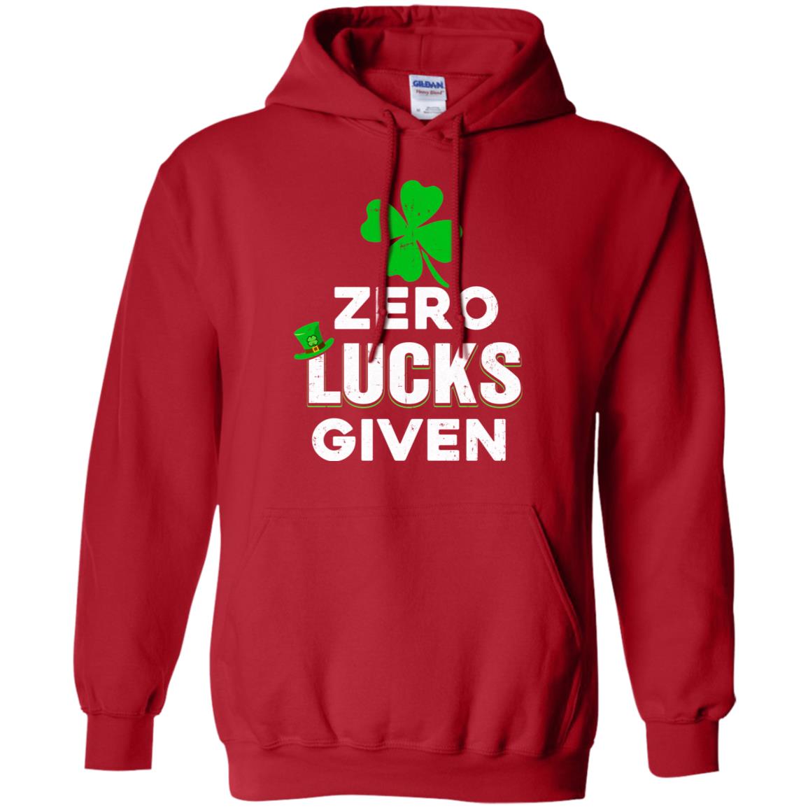Zero Lucks Given St Patricks Day T-Shirt & Hoodie | Teecentury.com