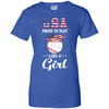 Usa Proud To Play Like A Girl Baseball T-Shirt & Tank Top | Teecentury.com