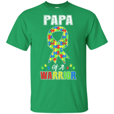 Papa Of A Warrior Support Autism Awareness Gift T-Shirt & Hoodie | Teecentury.com