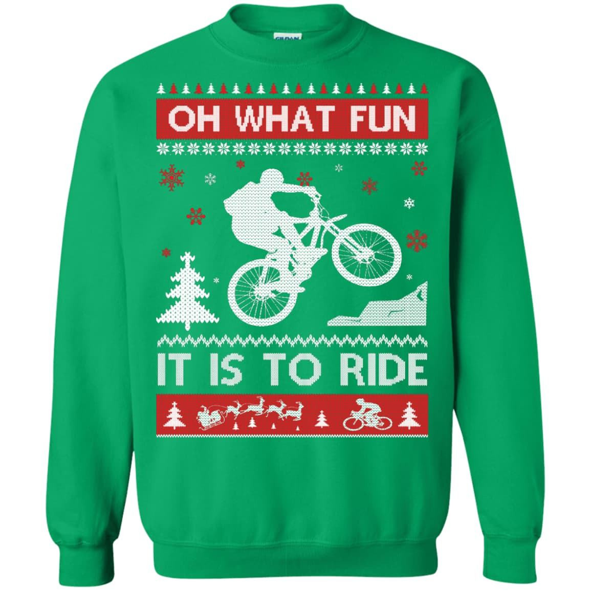 Bicycle Sweater Christmas Oh What Fun It Is To Ride T-Shirt & Hoodie | Teecentury.com