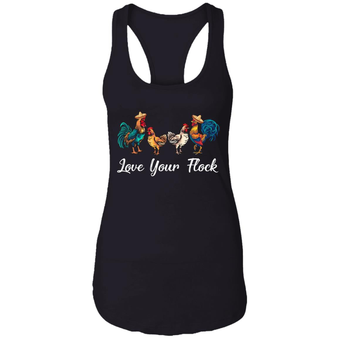 Love Your Flock Chicken Lover Funny Farmer T-Shirt & Tank Top | Teecentury.com