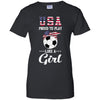 Usa Proud To Play Like A Girl Soccer Football T-Shirt & Tank Top | Teecentury.com