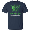 Faith Hope Love Green Butterfly Lymphoma Awareness T-Shirt & Hoodie | Teecentury.com