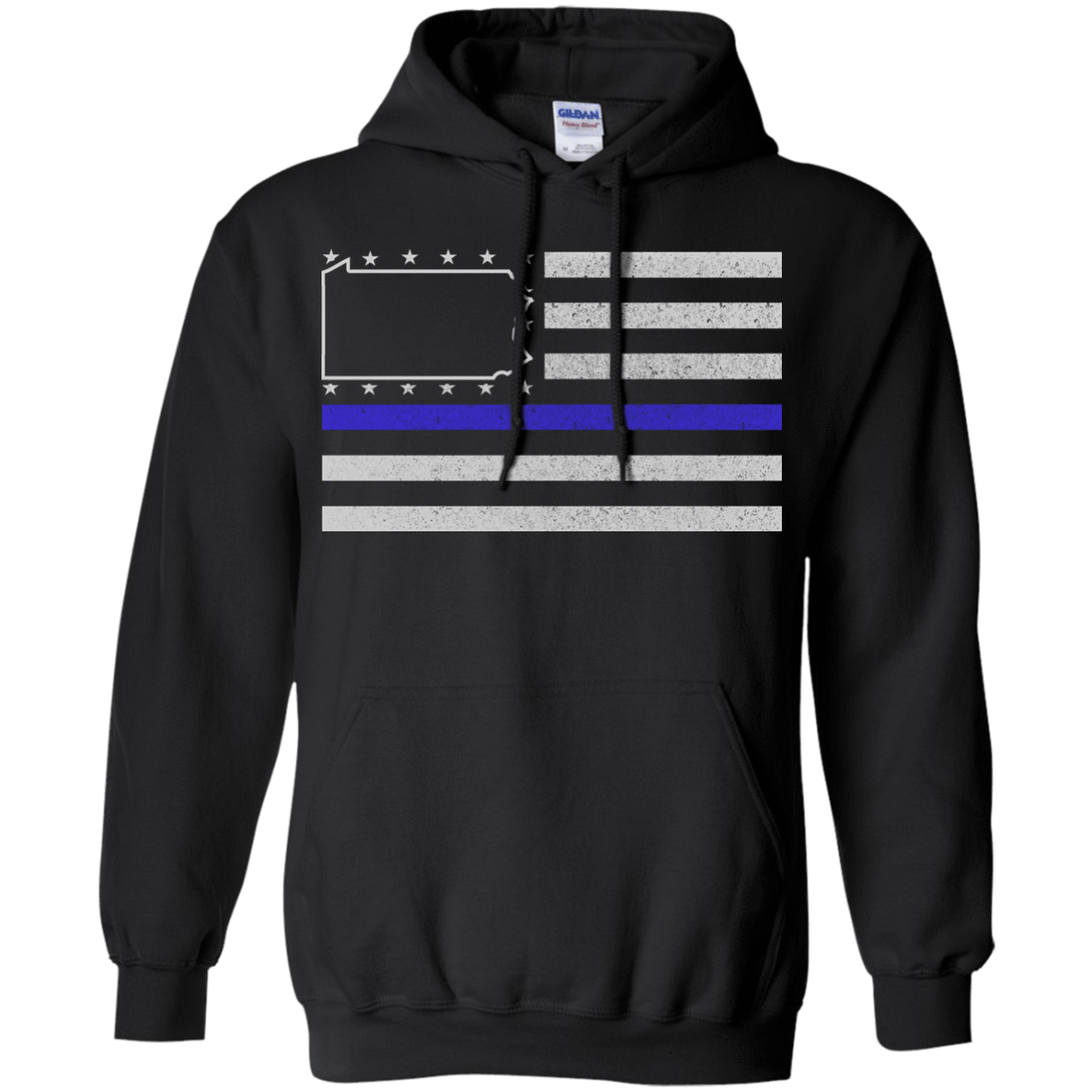 Pennsylvania Thin Blue Line Police State T-Shirt & Hoodie | Teecentury.com