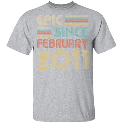 Epic Since February 2011 Vintage 11th Birthday Gifts Youth Youth Shirt | Teecentury.com