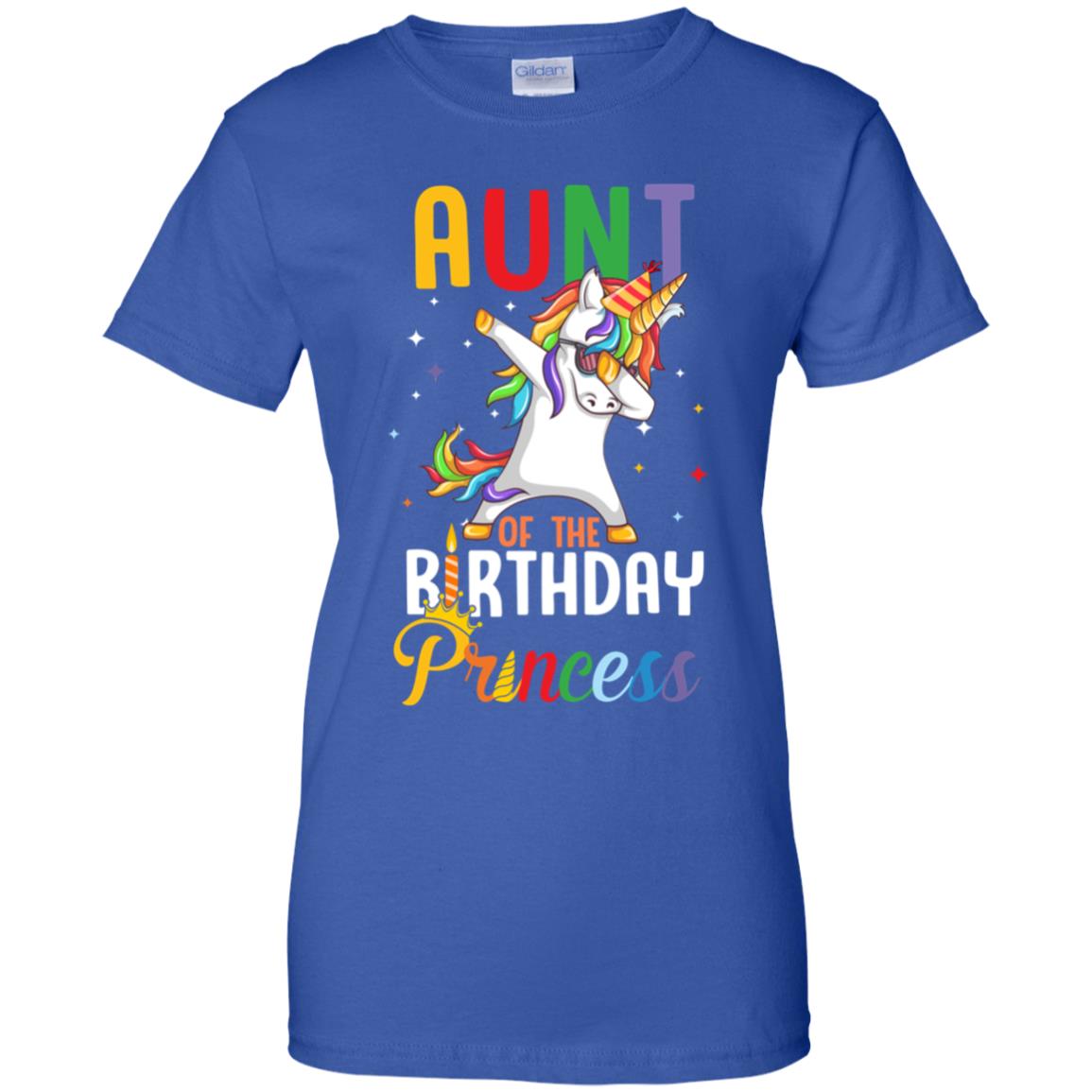Aunt Of The Birthday Girl Dabbing Unicorn Party T-Shirt & Hoodie | Teecentury.com