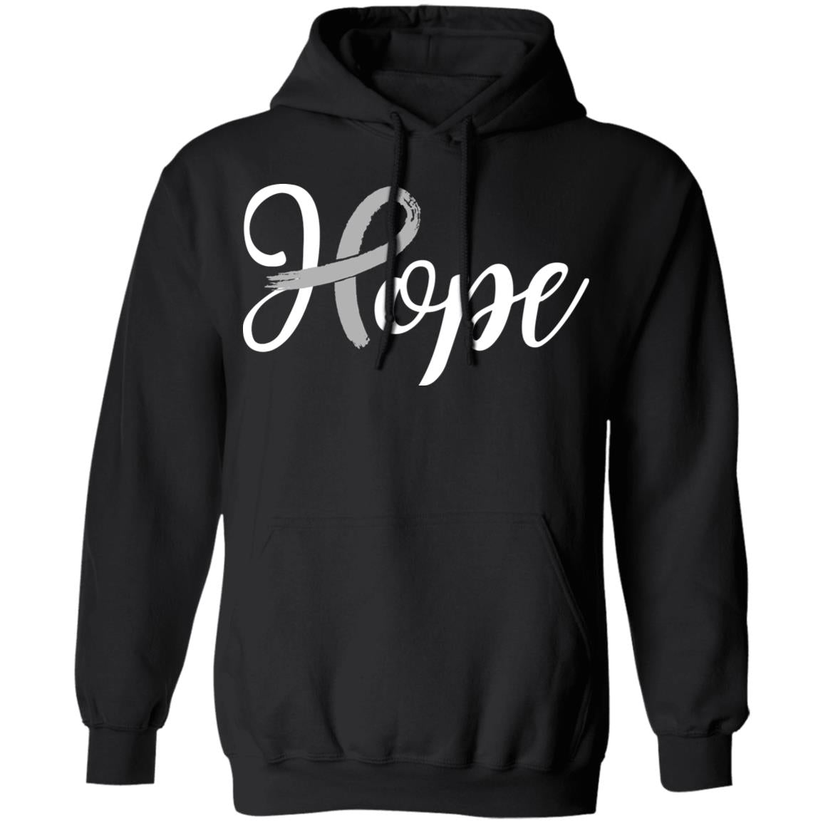 Brain Cancer Diabetes Awareness Gray Ribbon Hope T-Shirt & Hoodie | Teecentury.com
