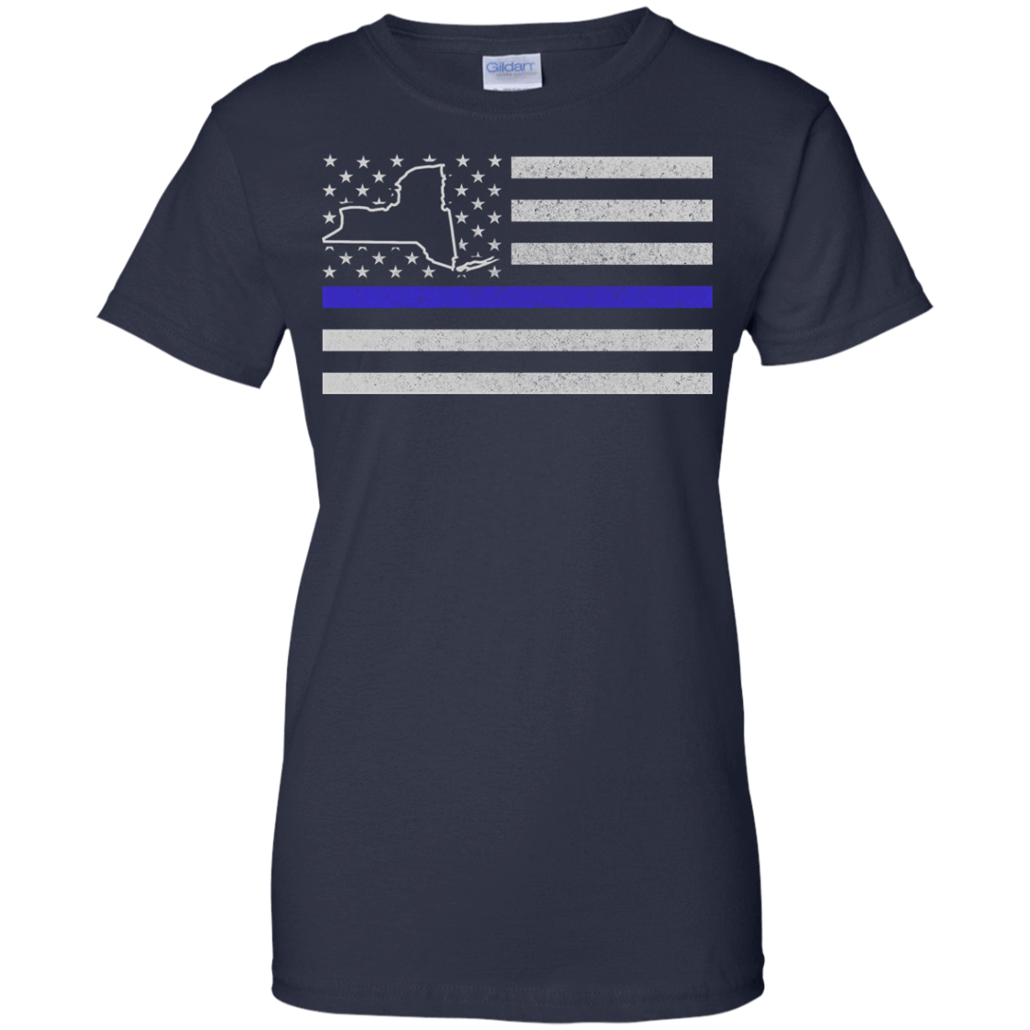 New York Thin Blue Line Police State T-Shirt & Hoodie | Teecentury.com