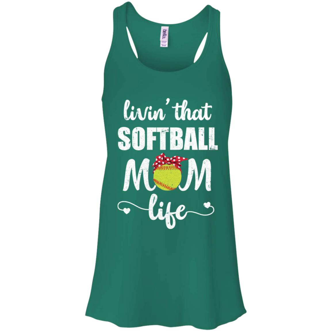 Living That Softball Mom Life Mothers Day Gifts T-Shirt & Tank Top | Teecentury.com