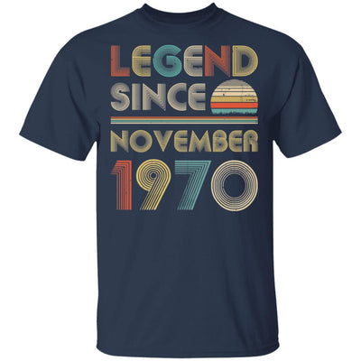 Legend Since November 1970 Vintage 52th Birthday Gifts T-Shirt & Hoodie | Teecentury.com