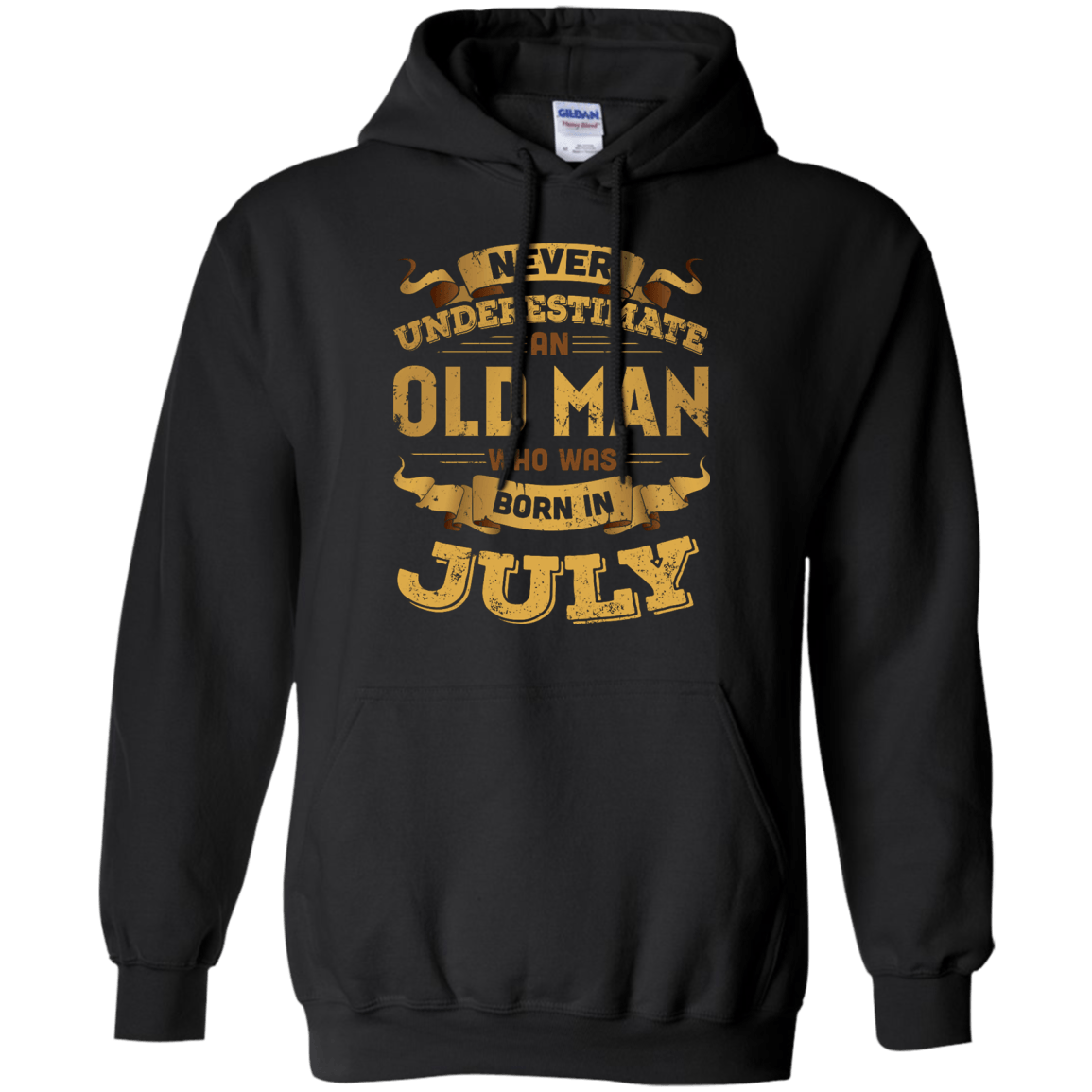Never Underestimate An Old Man Who Was Born In July T-Shirt & Hoodie | Teecentury.com