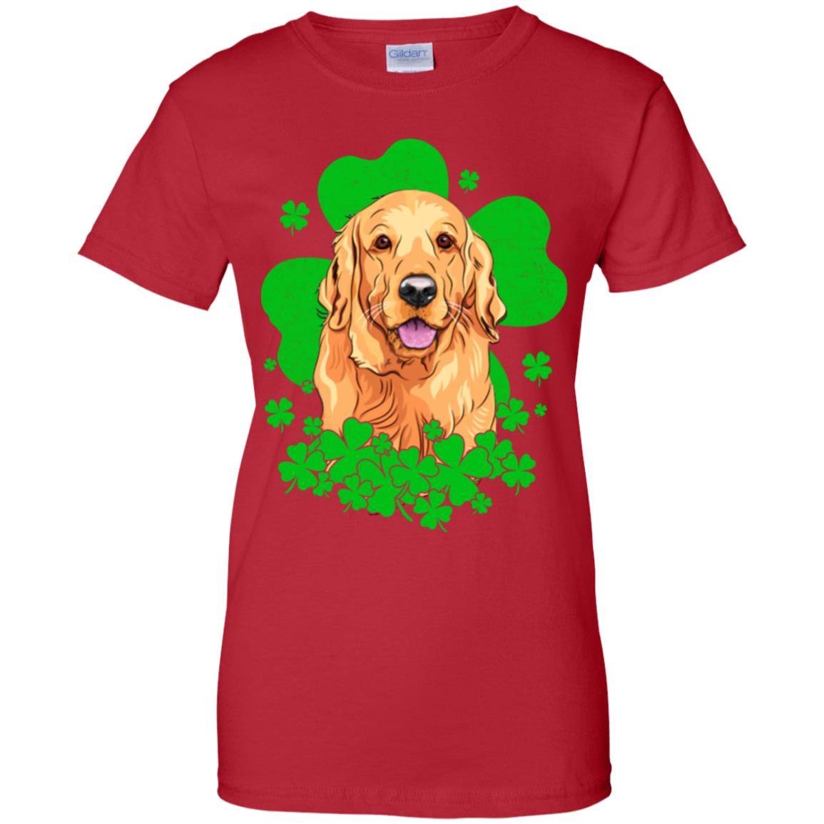 Golden Retriever St. Patrick's Day Clovers T-Shirt & Hoodie | Teecentury.com