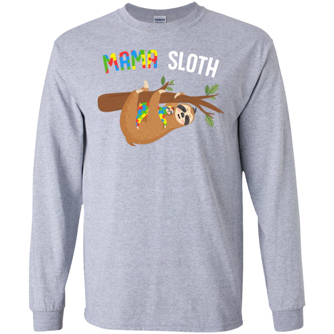 Mama Sloth Autism Awareness Mom Gift T-Shirt & Hoodie | Teecentury.com