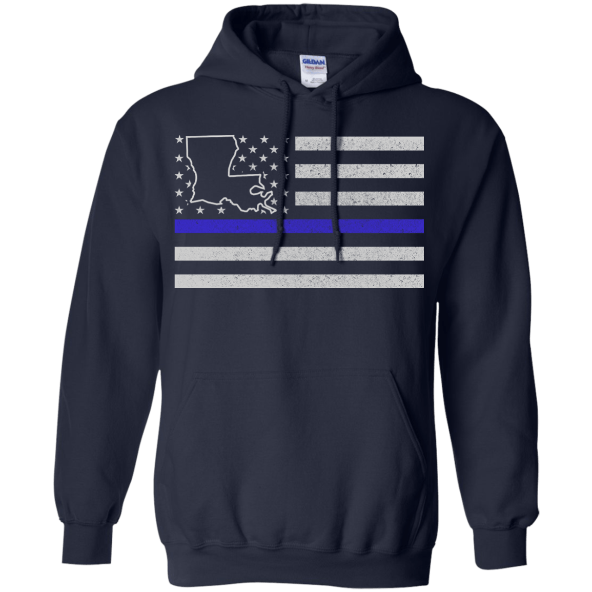Louisiana Thin Blue Line Police State T-Shirt & Hoodie | Teecentury.com