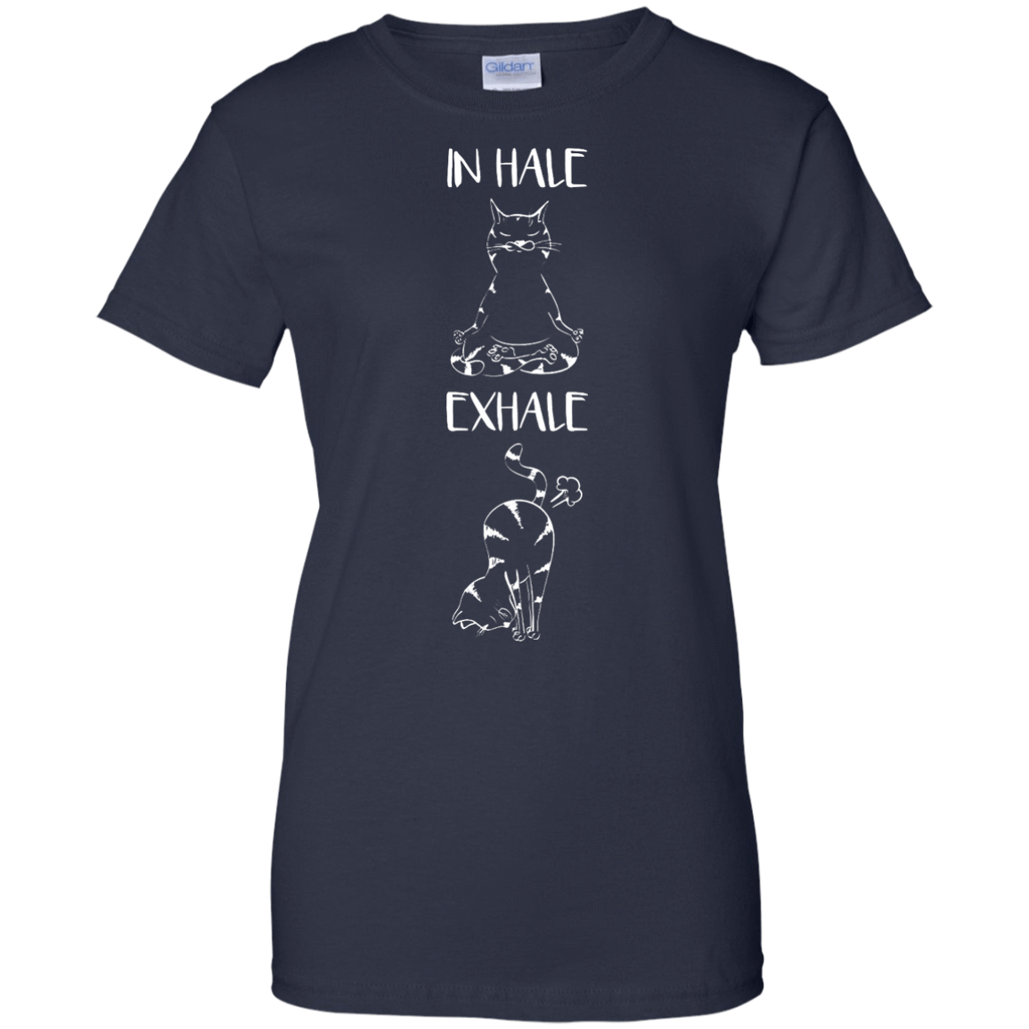 Yoga Cat Inhale Exhale T-Shirt & Hoodie | Teecentury.com