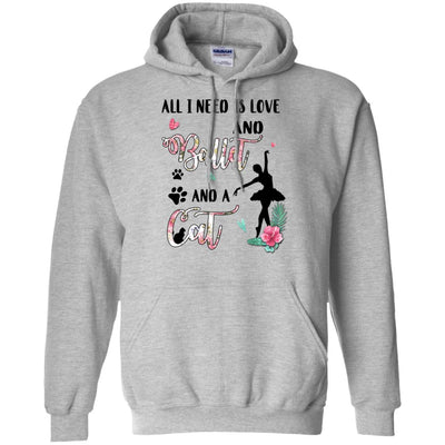 All I Need Is Love And Ballet And A Cat Lover T-Shirt & Hoodie | Teecentury.com