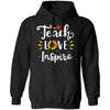 Teach Love And Inspire Teacher Sunflower T-Shirt & Hoodie | Teecentury.com
