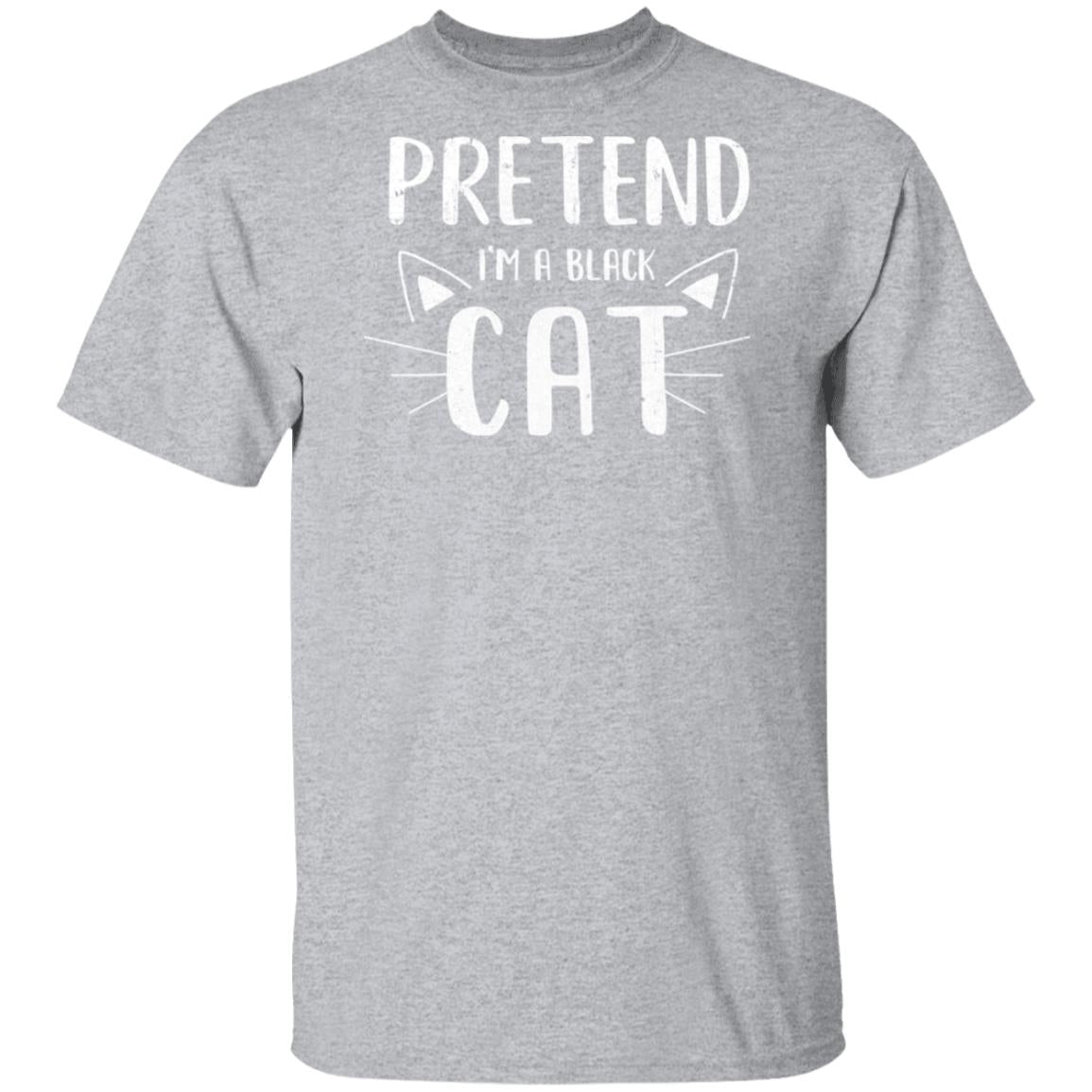 Pretend I'm A Black Cat Costume Halloween Lazy Easy T-Shirt & Hoodie | Teecentury.com
