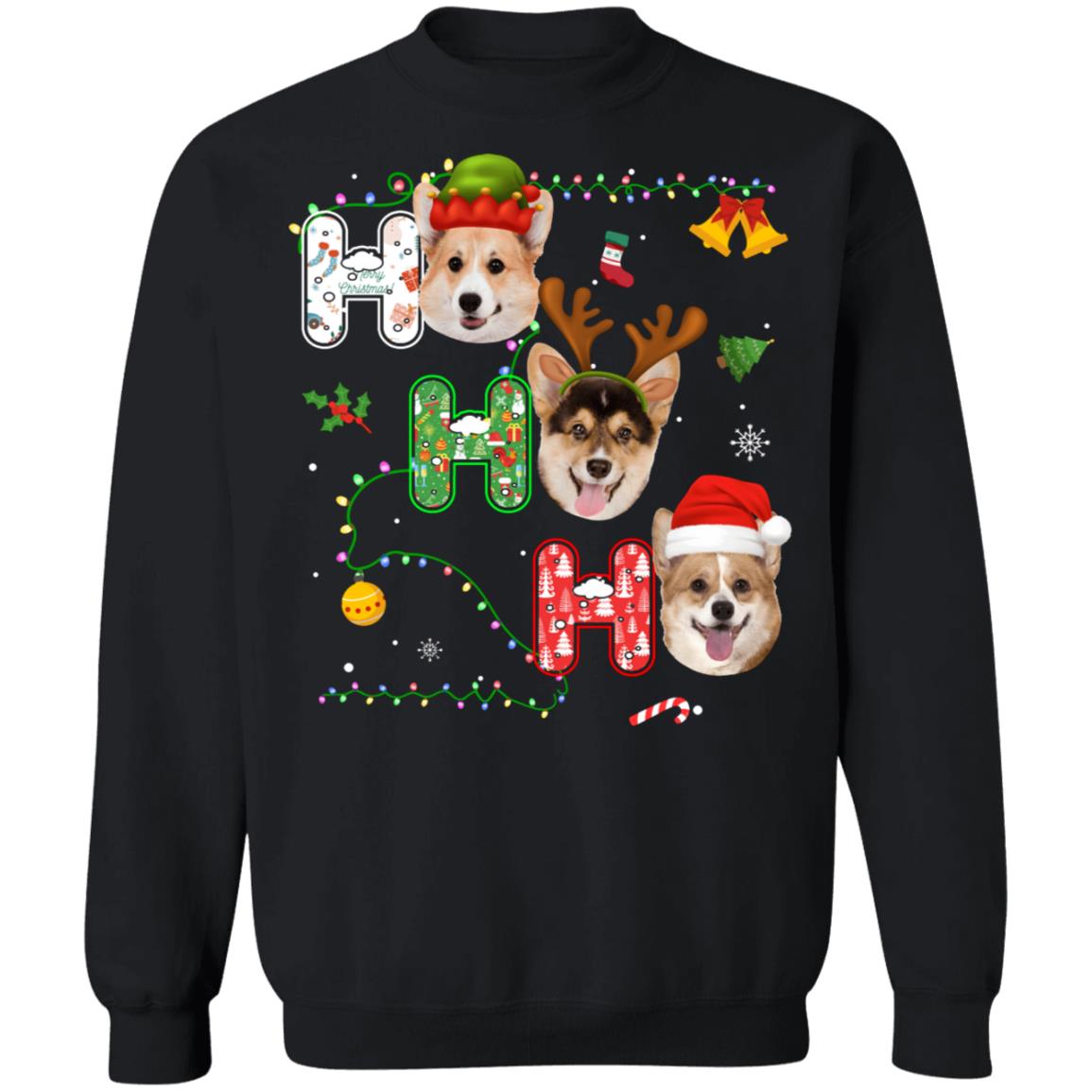 Christmas Ho Ho Ho Corgi Lover Funny Xmas Gift T-Shirt & Sweatshirt | Teecentury.com