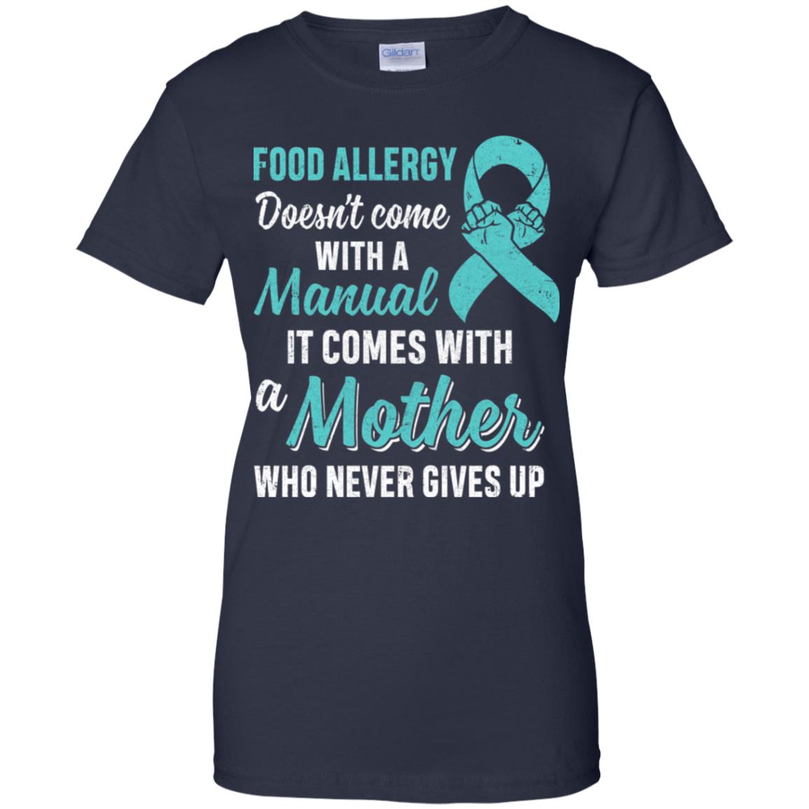 Funny Gift Food Allergy Mom Awareness Warrior T-Shirt