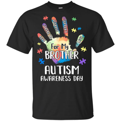 Support Autism Awareness For My Brother Puzzle Gift T-Shirt & Hoodie | Teecentury.com