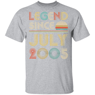 Legend Since July 2005 Vintage 17th Birthday Gifts T-Shirt & Hoodie | Teecentury.com