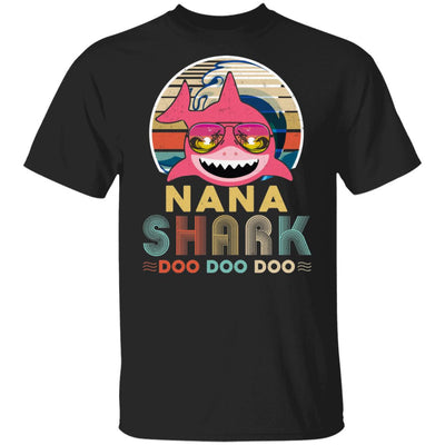 Retro Vintage Nana Shark Doo Doo Doo T-Shirt & Hoodie | Teecentury.com