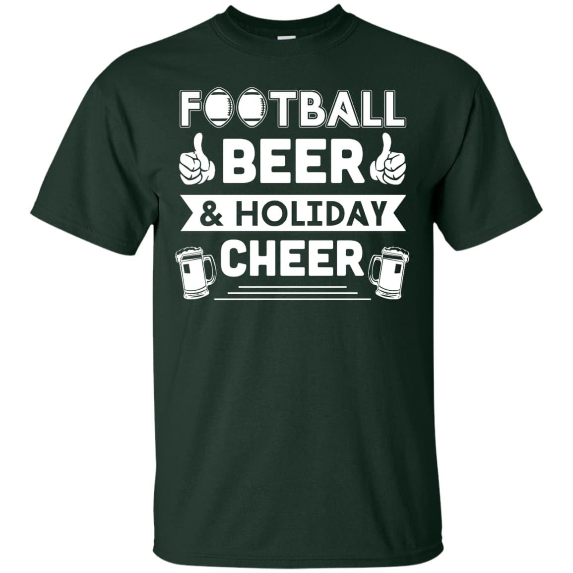 Football Beer Holiday Cheer T-Shirt & Hoodie | Teecentury.com
