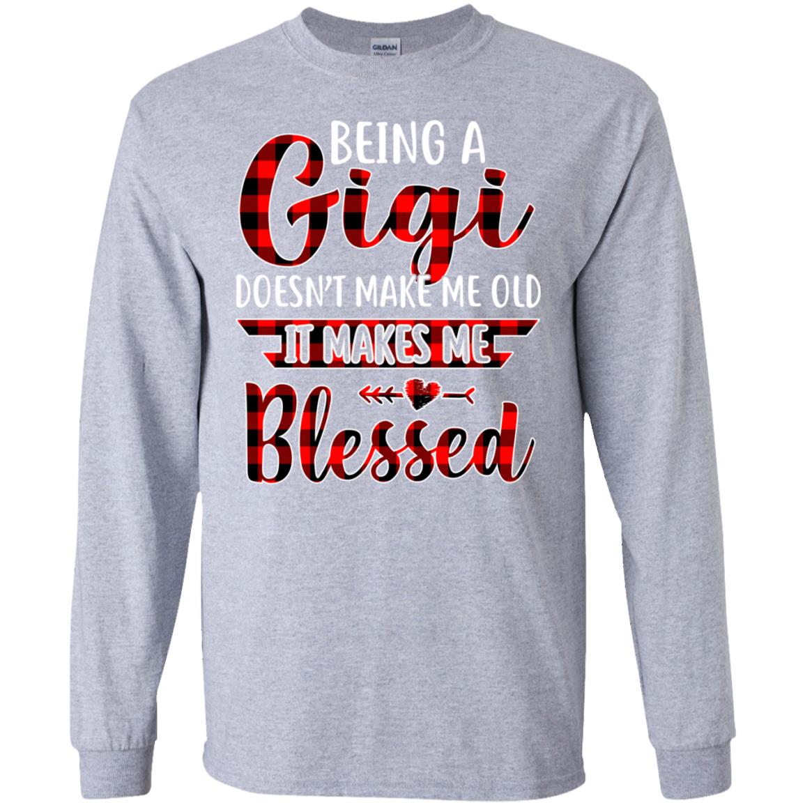 Red Plaid Funny Being A Gigi Doesn't Make Me Old T-Shirt & Hoodie | Teecentury.com