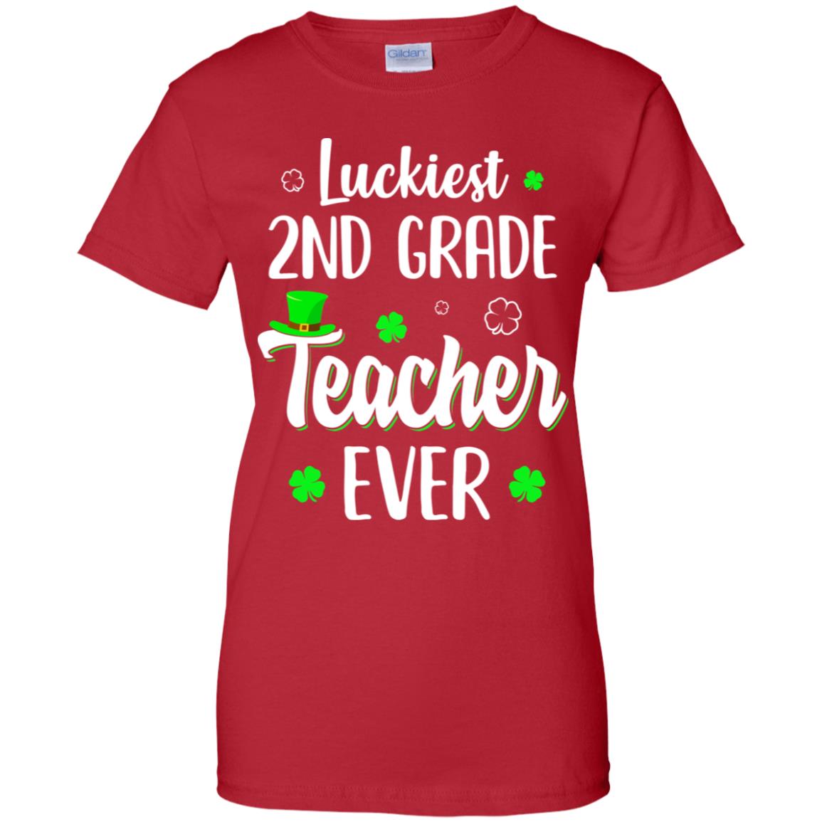 Luckiest 2nd Grade Teacher Ever Irish St Patricks Day T-Shirt & Hoodie | Teecentury.com
