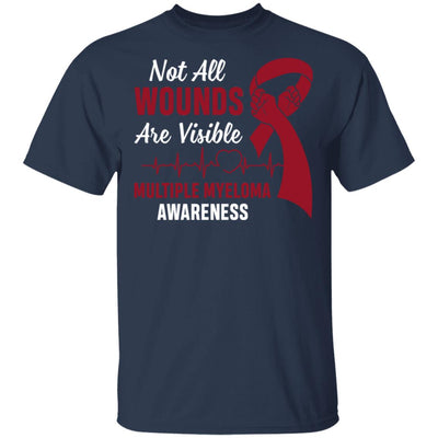 Multiple Myeloma Awareness Not All Wounds Are Visible T-Shirt & Hoodie | Teecentury.com