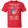 I Wear A Puzzle For My Granddaughter Autism Awareness T-Shirt & Hoodie | Teecentury.com