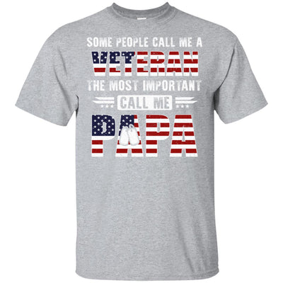 Some People Call Me A Veteran Papa Fathers Day Gifts T-Shirt & Hoodie | Teecentury.com