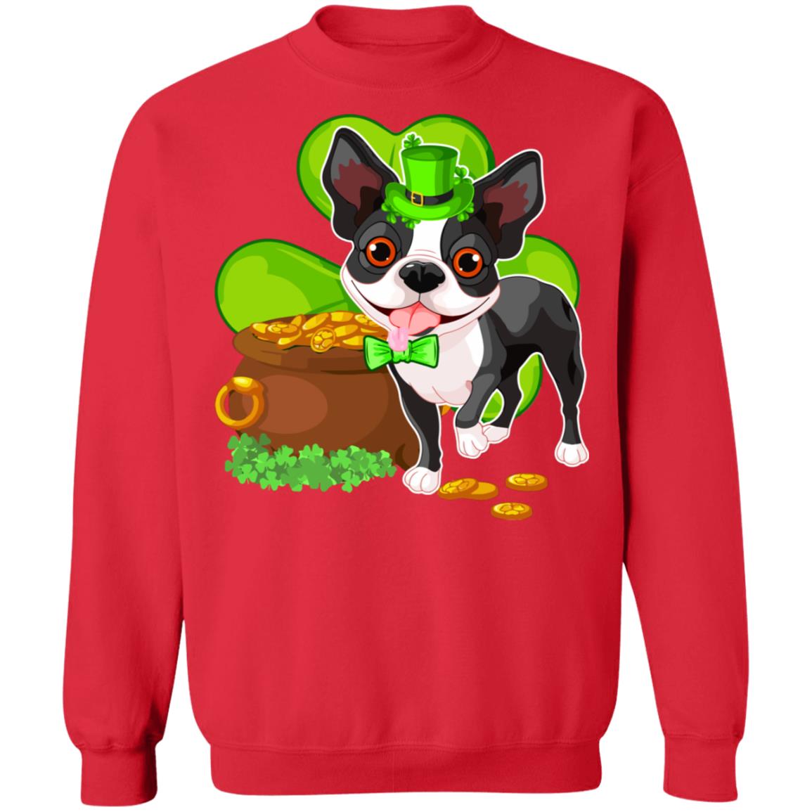 Boston St Patrick's Day Irish Dog Lover Funny Gifts T-Shirt & Hoodie | Teecentury.com