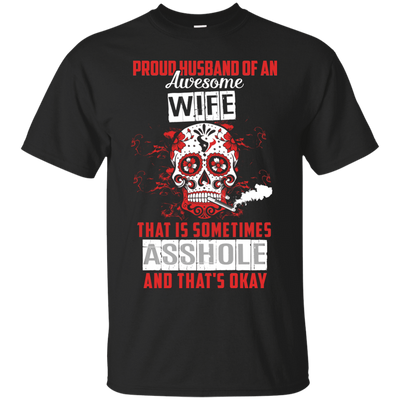 Proud Husband Of An Awesome Wife T-Shirt & Hoodie | Teecentury.com