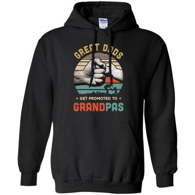 Vintage Great Dads Get Promoted To Grandpas Funny Dad T-Shirt & Hoodie | Teecentury.com