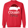 Cousin Crew Plaid Red Family Matching Christmas Pajamas T-Shirt & Sweatshirt | Teecentury.com