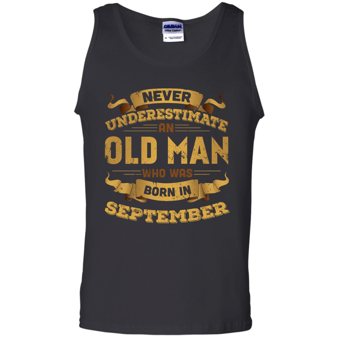 Never Underestimate An Old Man Who Was Born In September T-Shirt & Hoodie | Teecentury.com