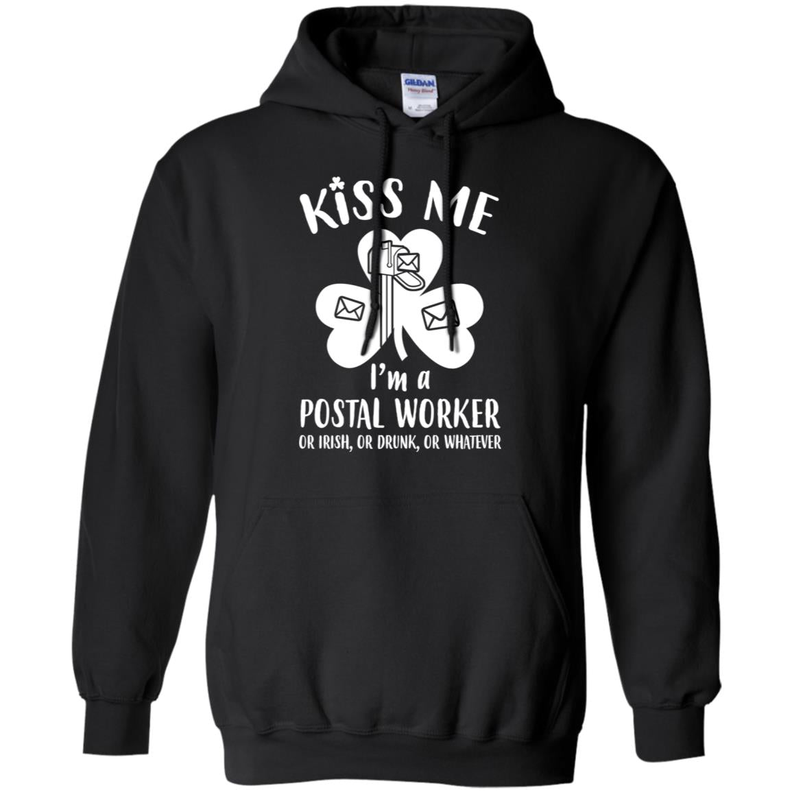 Kiss Me Im A Postal Worker Irish Drunk St Patricks Day T-Shirt & Hoodie | Teecentury.com