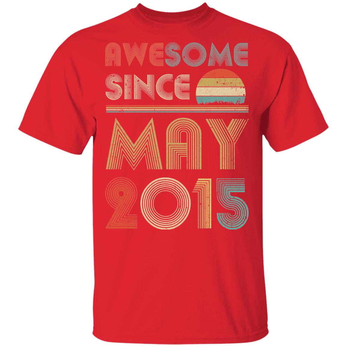 Awesome Since May 2015 Vintage 7th Birthday Gifts Youth Youth Shirt | Teecentury.com