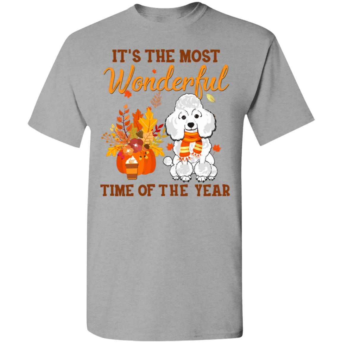Poodle Autumn It's The Most Wonderful Time Of The Year T-Shirt & Hoodie | Teecentury.com