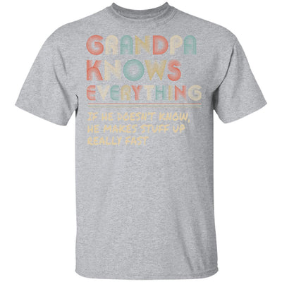 Grandpa Know Everything Vintage Grandpa Father's Day Gift T-Shirt & Hoodie | Teecentury.com