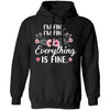 Its Fine Im Fine Everything Is Fine Flower T-Shirt & Tank Top | Teecentury.com