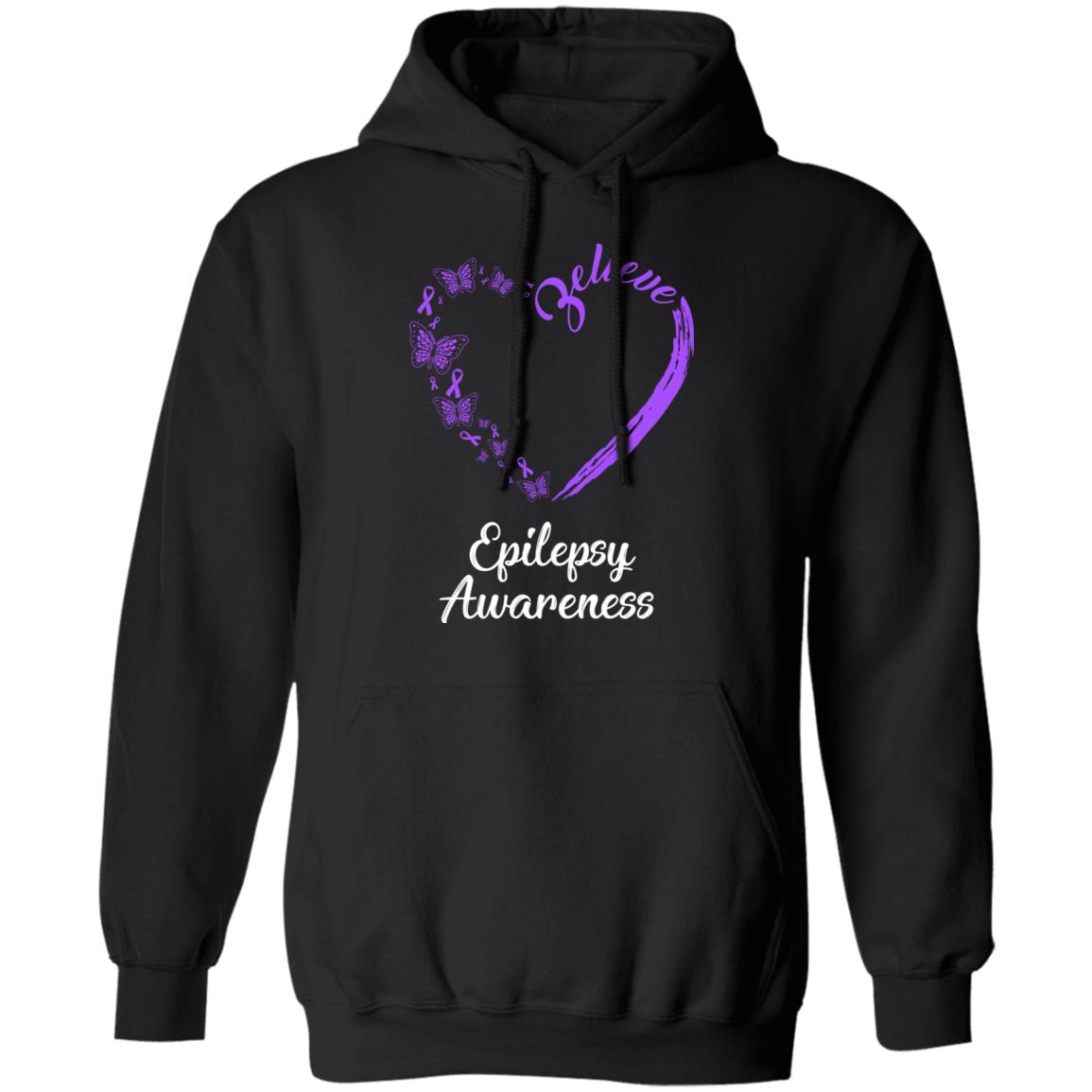 Butterfly Believe Epilepsy Awareness Ribbon Gifts T-Shirt & Hoodie | Teecentury.com