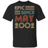 Epic Since May 2002 Vintage 20th Birthday Gifts T-Shirt & Hoodie | Teecentury.com